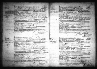 585 vues Registre d'état civil. microfilm des registres des naissances, mariages, décès. (novembre 1828-1846)