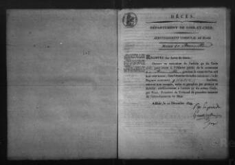439 vues Registre d'état civil. microfilm des registres des naissances, mariages, décès. (1830-1862)