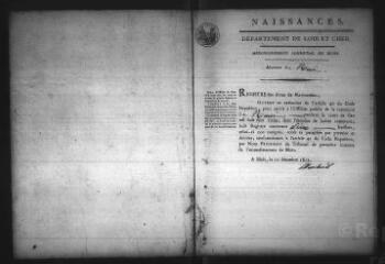 585 vues Registre d'état civil. microfilm des registres des naissances, mariages, décès. (1813-1844)