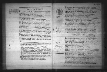 516 vues  - Registre d\'état civil. microfilm des registres des naissances, mariages, décès. (1840-1865) (ouvre la visionneuse)