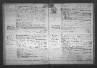 718 vues Registre d'état civil. microfilm des registres des naissances, mariages, décès. (1851-1865)