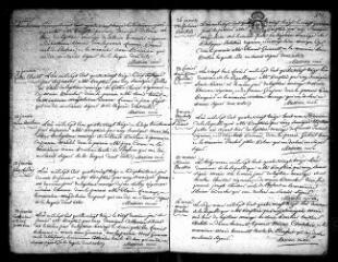 588 vues  - Registre d\'état civil. microfilm des registres des naissances, mariages, décès. (1793-avril 1821) (ouvre la visionneuse)