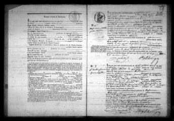 378 vues Registre d'état civil. microfilm des registres des naissances, mariages, décès. (1844-1862)