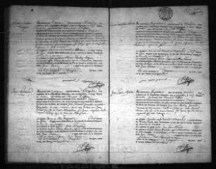 610 vues Registre d'état civil. microfilm des registres des naissances, mariages, décès. (prairial an VII-1816)