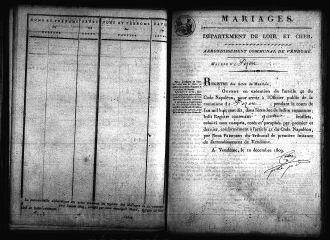 530 vues  - Registre d\'état civil. microfilm des registres des mariages (1810-1812), décès (1805-1812). microfilm des registres des naissances, mariages, décès. (1813-1822). microfilm des registres des naissances (1823-1832), mariages (1823-1828). (ouvre la visionneuse)