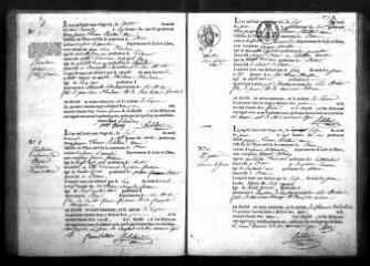 599 vues Registre d'état civil. microfilm des registres des naissances , mariages, décès. (1826-1845)