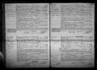 658 vues  - Registre d\'état civil. microfilm des registres des naissances. (juillet 1855-1862). microfilm des registres des mariages, décès. (1853-1862). microfilm des tables décennales. (1793-1862) (ouvre la visionneuse)
