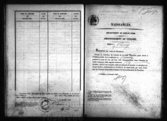461 vues Registre d'état civil. microfilm des registres des naissances. (1859-12867). microfilm des registres des mariages, décès. (1843-1867)