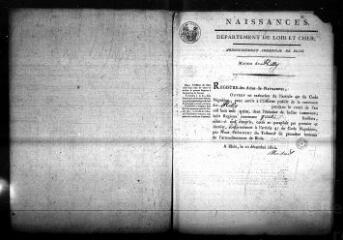 745 vues Registre d'état civil. microfilm des registres des naissances, mariages, décès. (mars 1813-1862)