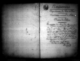 596 vues  - Registre d\'état civil. microfilm des registres des naissances, mariages, décès. (1813-mars 1814) (ouvre la visionneuse)