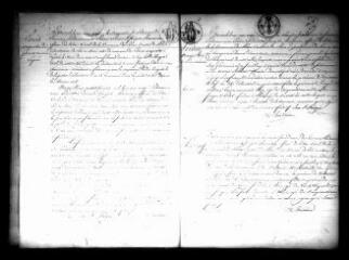 596 vues Registre d'état civil. microfilm des registres des naissances, mariages, décès. (1820-septembre 1821)