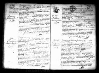 589 vues  - Registre d\'état civil. microfilm des registres des naissances, mariages, décès. (septembre 1821-mars 1823) (ouvre la visionneuse)