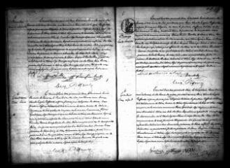 610 vues  - Registre d\'état civil. microfilm des registres des naissances, mariages, décès. (1842-février 1843) (ouvre la visionneuse)