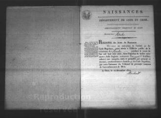 649 vues Registre d'état civil. microfilm des registres des naissances, mariages, décès. (1811-1865)