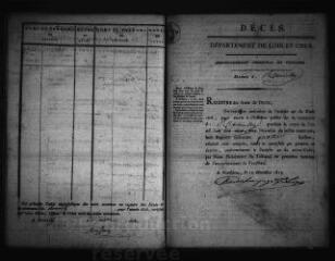 741 vues Registre d'état civil. microfilm des registres des naissances, mariages, décès. (1815-1870)