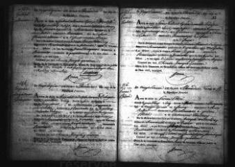 597 vues  - Registre d\'état civil. microfilm des registres des naissances, mariages, décès. (thermidor an XI-novembre 1807) (ouvre la visionneuse)