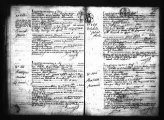 563 vues Registre d'état civil. microfilm des registres des naissances, mariages, décès. (décembre 1822-août 1825)