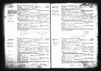 590 vues Registre d'état civil. microfilm des registres des naissances, mariages, décès. (octobre 1835-novembre 1838)