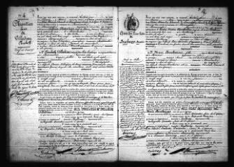 590 vues  - Registre d\'état civil. microfilm des registres des naissances, mariages, décès. (février 1860-août 1864) (ouvre la visionneuse)
