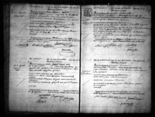 599 vues Registre d'état civil. microfilm des registres des naissances, mariages, décès. (pluviôse an XI-mars 1811)