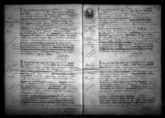 599 vues Registre d'état civil. microfilm des registres des naissances, mariages, décès. (mars 1811-mai 1821)