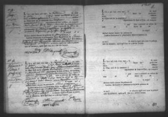 685 vues Registre d'état civil. microfilm des registres des naissances, mariages, décès. (1807-1865)
