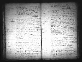 607 vues  - Registre d\'état civil. microfilm des registres des baptêmes, mariages, sépultures. (octobre 1746-1792). microfilm des registres des naissances, mariages, décès. (1793-fructidor an XI) (ouvre la visionneuse)