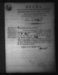 575 vues  - Registre d\'état civil. microfilm des registres des naissances, mariages, décès. (1812-janvier 1827) (ouvre la visionneuse)