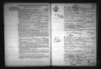 565 vues  - Registre d\'état civil. microfilm des registres des naissances, mariages, décès. (1827-1841 (ouvre la visionneuse)