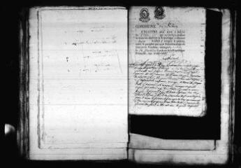 629 vues Registre d'état civil. microfilm des registres des naissances, mariages, décès. (vendémiaire an III-1832)