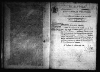643 vues  - Registre d\'état civil. microfilm des registres des naissances, mariages, décès. (1833-1867) (ouvre la visionneuse)