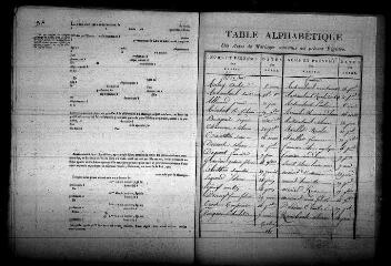 584 vues  - Registre d\'état civil. microfilm des registres des naissances, mariages, décès. (décembre 1833-1846) (ouvre la visionneuse)