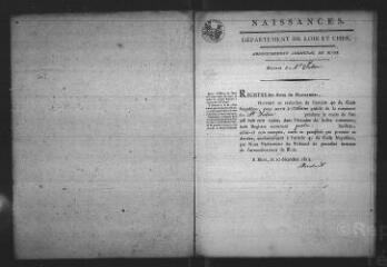 830 vues Registre d'état civil. microfilm des registres des naissances, mariages, décès. (1813-1862)