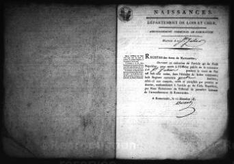 596 vues Registre d'état civil. microfilm des registres des naissances, mariages, décès. (1813-1844)