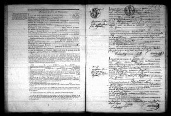 597 vues  - Registre d\'état civil. microfilm des registres des naissances, mariages, décès. (1821-1840) : microfilm des registres des naissances. (1841-1860) (ouvre la visionneuse)