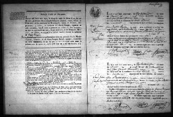 505 vues Registre d'état civil. microfilm des registres des naissances, mariages, décès. (1807-1823)