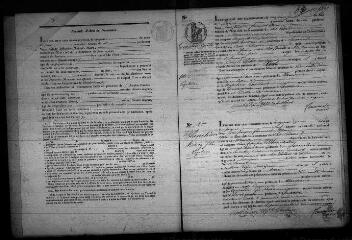 638 vues  - Registre d\'état civil. microfilm des registres des naissances, mariages, décès. (1843-1862) (ouvre la visionneuse)