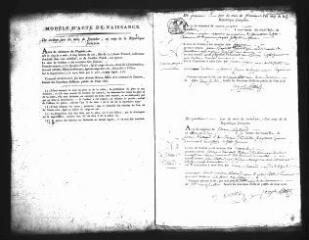 533 vues  - Registre d\'état civil. microfilm des registres des naissances, mariages, décès. (vendémiaire an XI-1836) (ouvre la visionneuse)