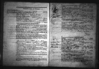 442 vues Registre d'état civil. microfilm des registres des naissances, mariages, décès. (1837-1862)
