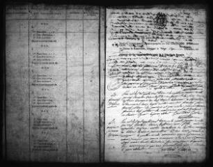 608 vues  - Registre d\'état civil. microfilm des registres des naissances, mariages, décès. (1793-novembre 1808) (ouvre la visionneuse)
