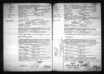 591 vues Registre d'état civil. microfilm des registres des naissances, mariages, décès. (juillet 1838-1850)