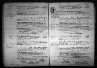 588 vues Registre d'état civil. microfilm des registres des naissances, mariages, décès. (1816-1842)