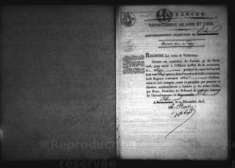 590 vues Registre d'état civil. microfilm des registres des naissances, mariages, décès. (1824-1852)