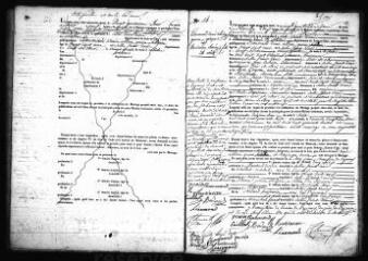 593 vues  - Registre d\'état civil. microfilm des registres des naissances, mariages, décès. (août 1848-juin 1859) (ouvre la visionneuse)