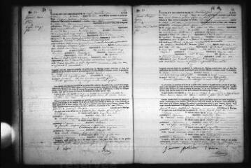 600 vues  - Registre d\'état civil. microfilm des registres des naissances, mariages, décès. (mai 1854-janvier 1860) (ouvre la visionneuse)