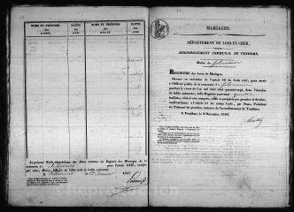 322 vues  - Registre d\'état civil. microfilm des registres des mariages. (1847-1867) : microfilm des registres des décès. (1843-1869) (ouvre la visionneuse)