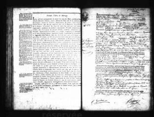 591 vues  - Registre d\'état civil. microfilm des registres des naissances, mariages (1814-1830), décès (1814-1827).. (ouvre la visionneuse)