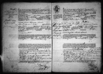 599 vues  - Registre d\'état civil. microfilm des registres des naissances, mariages, décès.(juin1816-1835) (ouvre la visionneuse)
