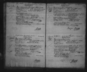 599 vues Registre d'état civil. microfilm des registres des naissances, mariages, décès. (pluviôse an XII-janvier 1815)