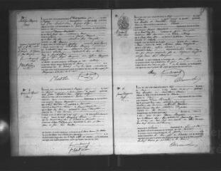 434 vues Registre d'état civil. microfilm des registres des naissances, mariages, décès. (1852-1862)